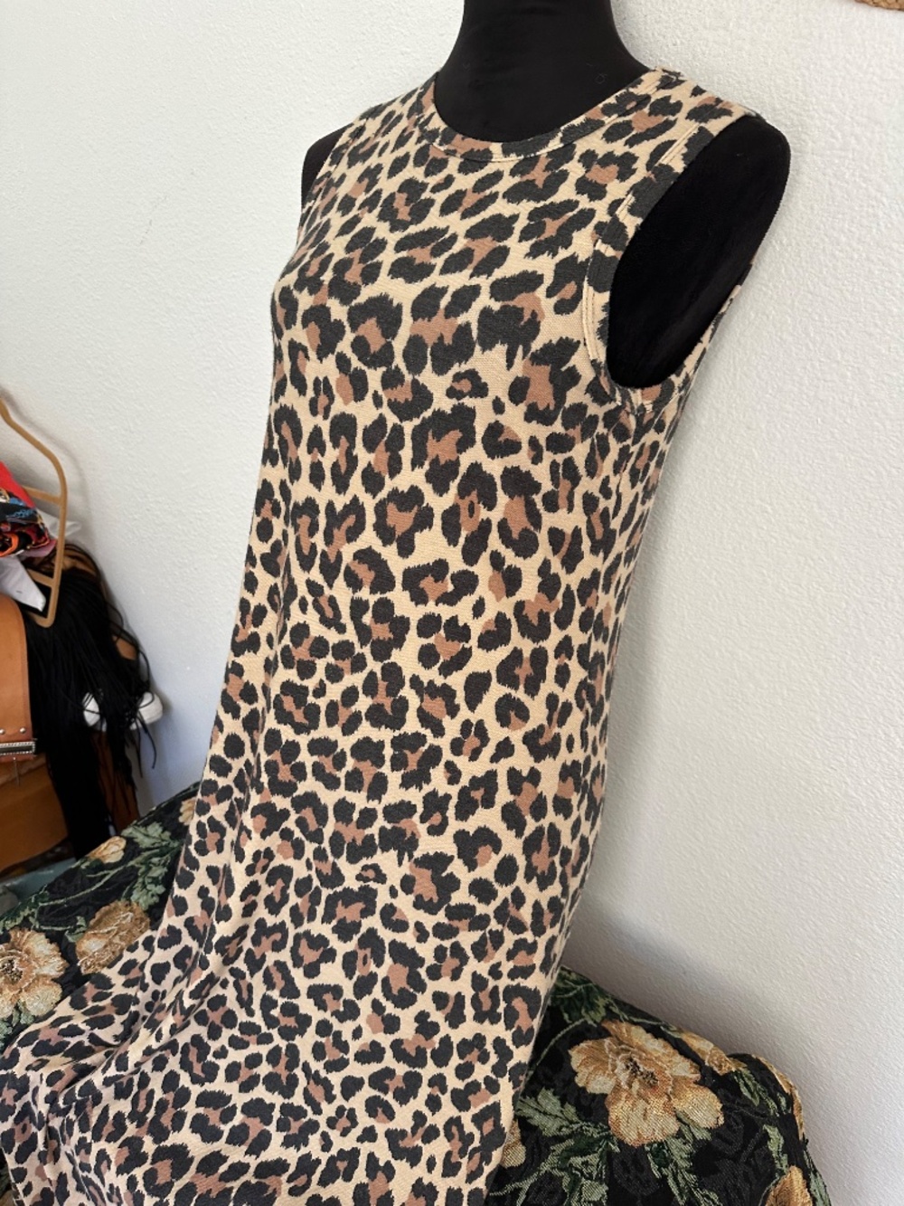 Leopard Print Jersey midi halter dress - Picture 5 of 5